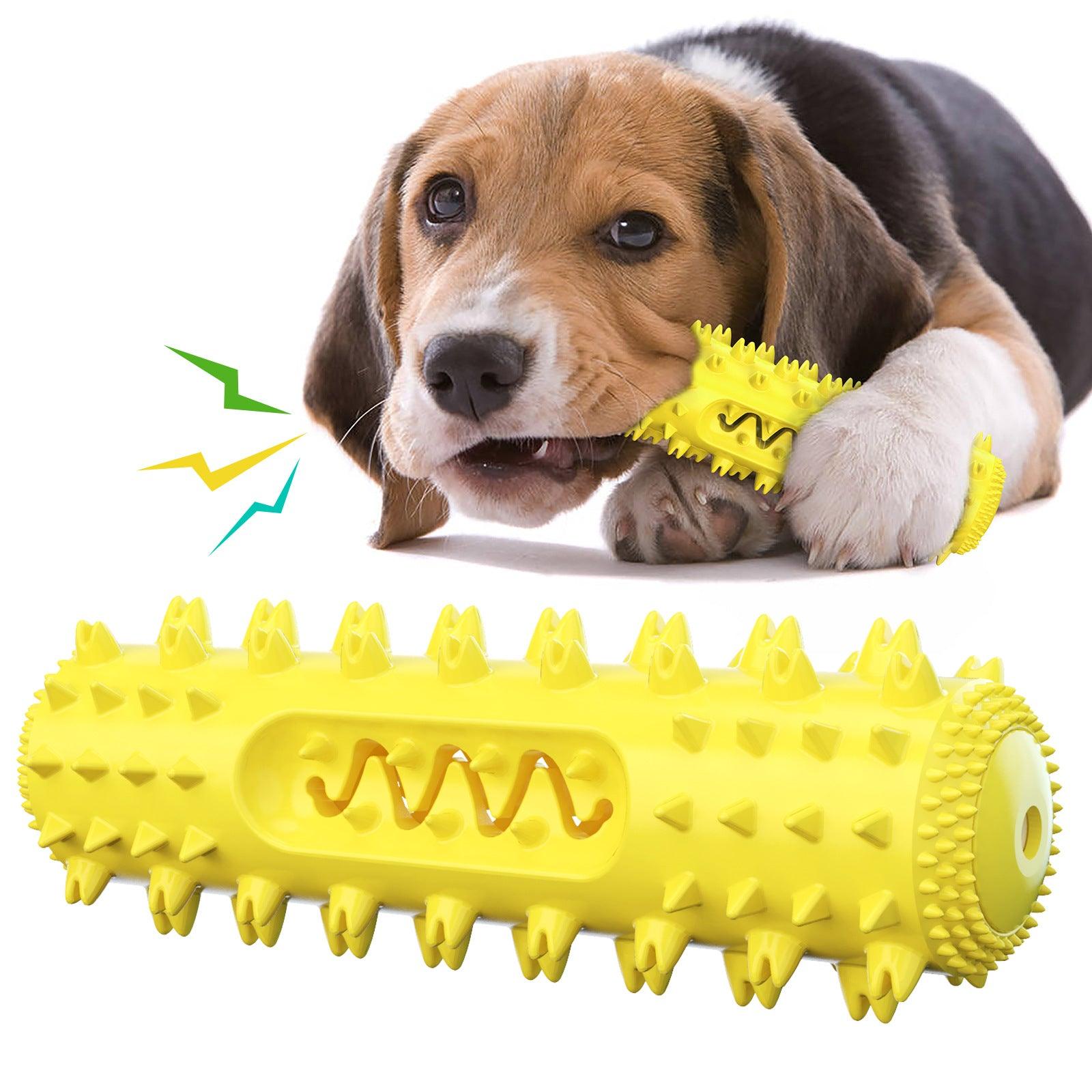 Dog Toothbrush & Teething Toy — Interactive Dental Chew
