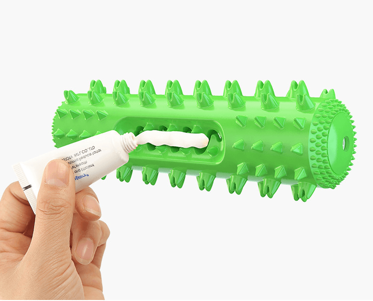 Dog Toothbrush & Teething Toy — Interactive Dental Chew
