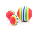 Rainbow Pet Play Balls — Colorful Foam Toy Balls for Cats & Dogs