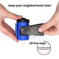NightWalk LED Retractable Dog Leash — 4.5M with Waste Bag Dispenser