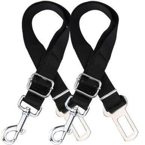 Dog Car Seatbelt Connector — Adjustable 2-Pack Safety Tether for All Vehicles