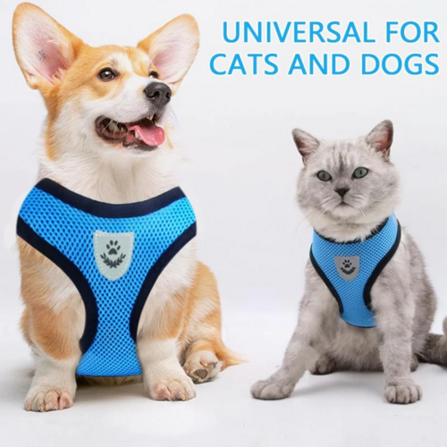 Adjustable Reflective Dog Harness Vest — No-Pull Control Vest, Sizes S–XL