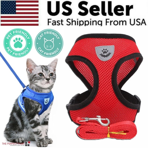 Adjustable Reflective Dog Harness Vest — No-Pull Control Vest, Sizes S–XL