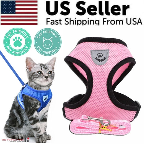 Adjustable Reflective Dog Harness Vest — No-Pull Control Vest, Sizes S–XL