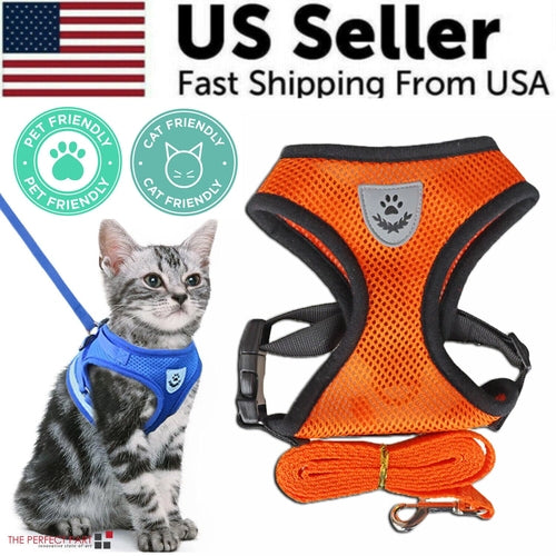 Adjustable Reflective Dog Harness Vest — No-Pull Control Vest, Sizes S–XL
