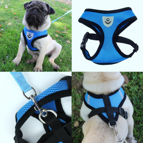 Adjustable Reflective Dog Harness Vest — No-Pull Control Vest, Sizes S–XL