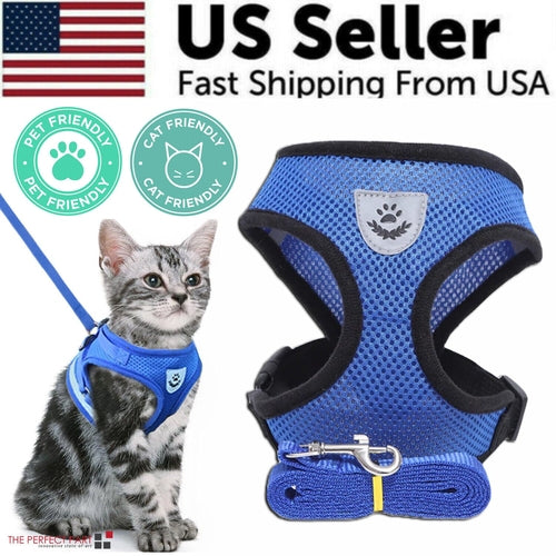 Adjustable Reflective Dog Harness Vest — No-Pull Control Vest, Sizes S–XL