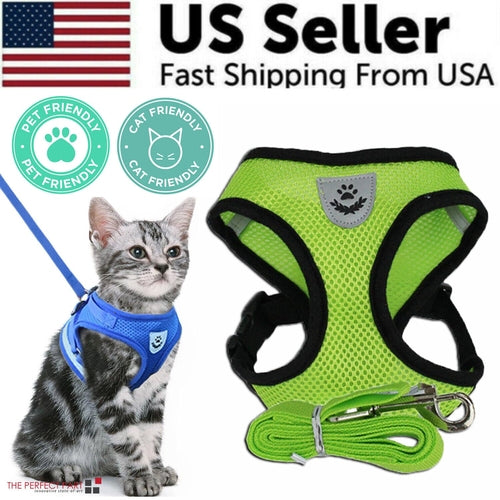 Adjustable Reflective Dog Harness Vest — No-Pull Control Vest, Sizes S–XL