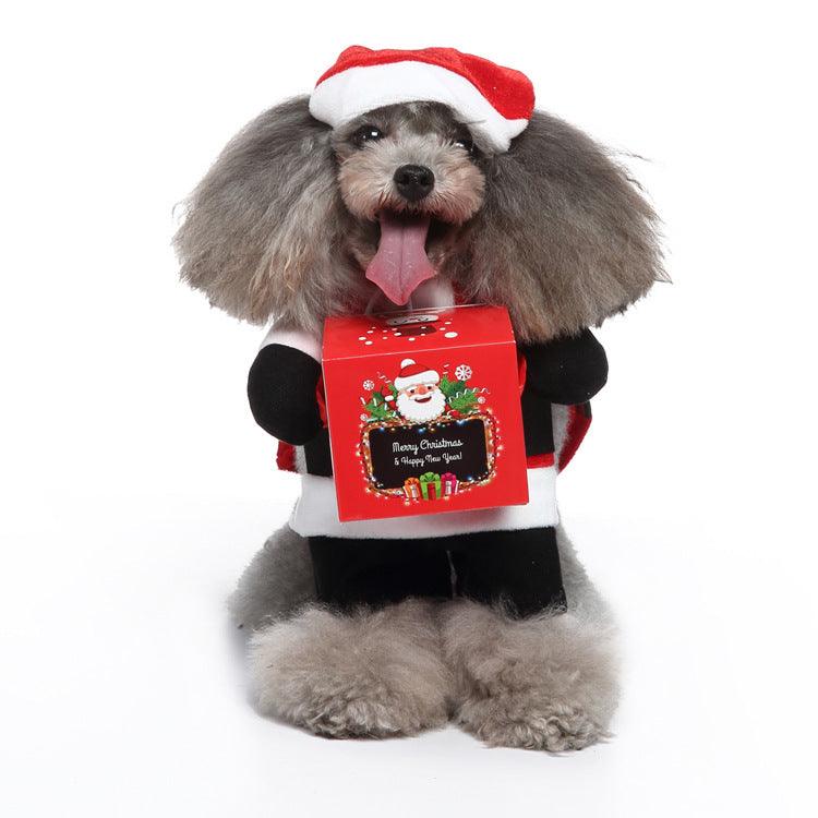 Funny Cosplay Dog Costume Set — 3-Piece Halloween & Christmas Pet Outfit