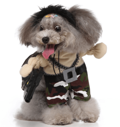 Funny Cosplay Dog Costume Set — 3-Piece Halloween & Christmas Pet Outfit