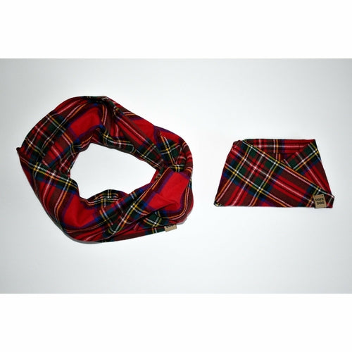 Apple Crumble Dog Scarf — Cozy Twisted Neck Scarf for Small & Large Dogs
