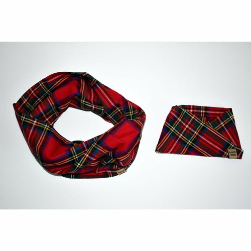 Apple Crumble Dog Scarf — Cozy Twisted Neck Scarf for Small & Large Dogs