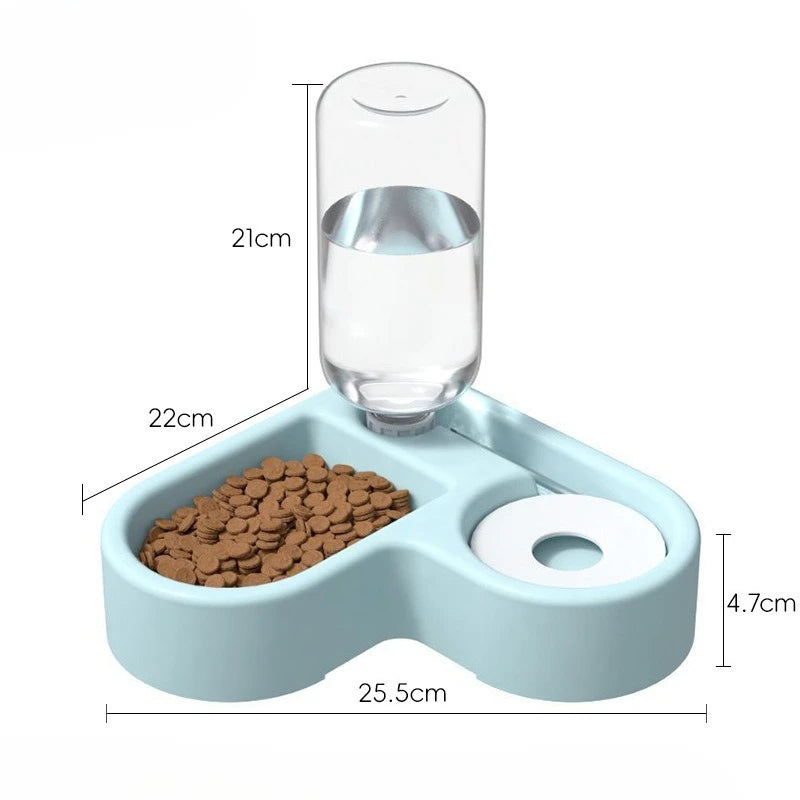 Dual-Use Automatic Pet Bowl — Moisture-Proof Food & Water Feeder for Dogs & Cats