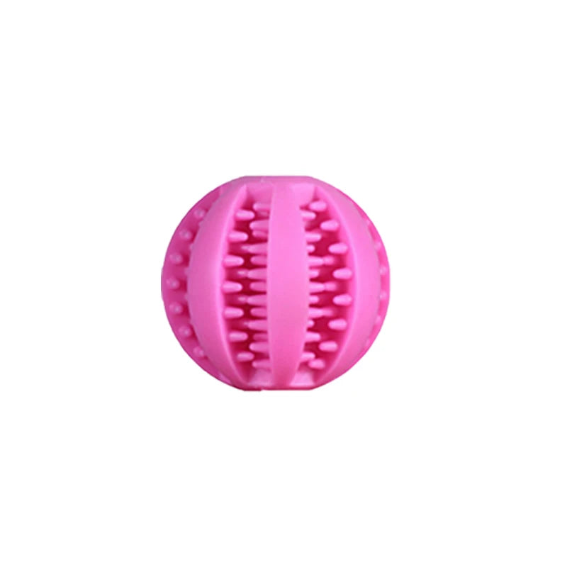 Rubber Snack Chew Ball for Dogs — Dental Cleaning Toy, 5/6/7cm