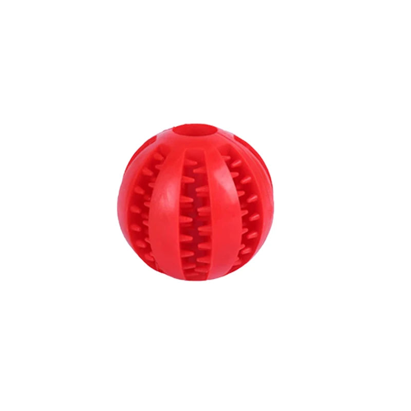Rubber Snack Chew Ball for Dogs — Dental Cleaning Toy, 5/6/7cm