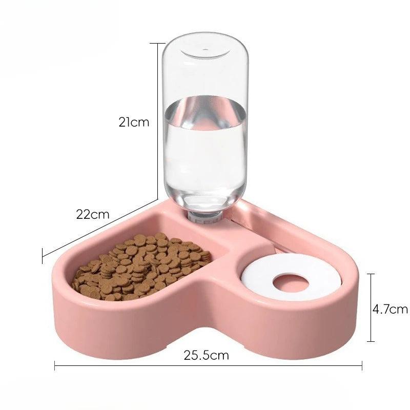 Dual-Use Automatic Pet Bowl — Moisture-Proof Food & Water Feeder for Dogs & Cats