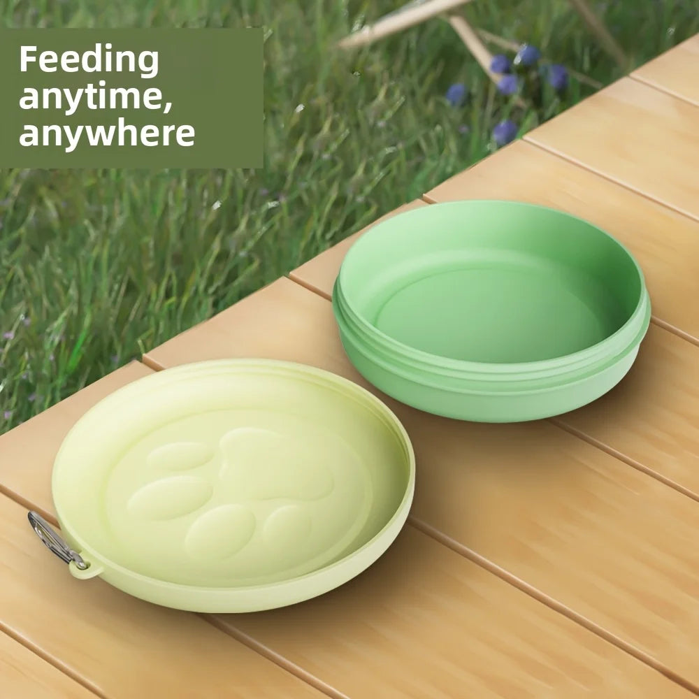 Portable Pet Travel Bowl & Snack Box — Multifunctional Outdoor Food & Water Dish
