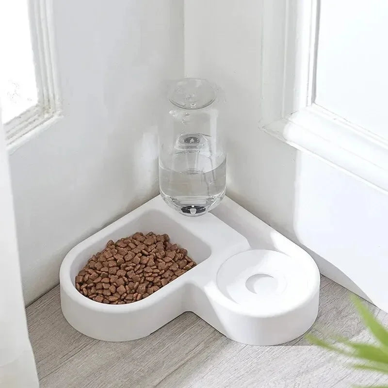 Dual-Use Automatic Pet Bowl — Moisture-Proof Food & Water Feeder for Dogs & Cats