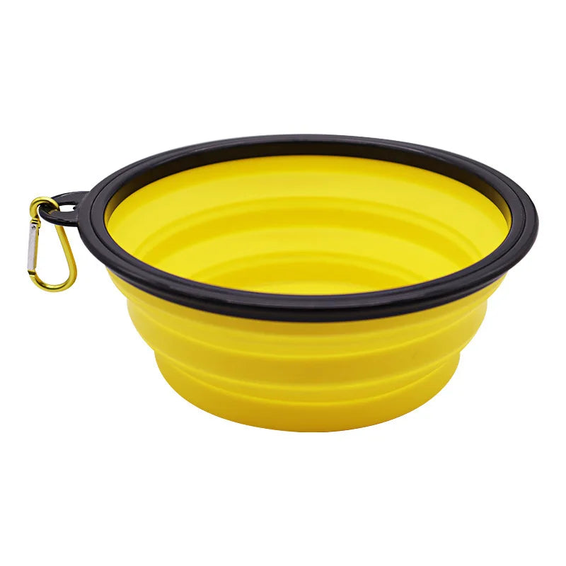 2-in-1 Silicone Pet Water Bottle & Folding Bowl — Leak-Proof Travel Feeder