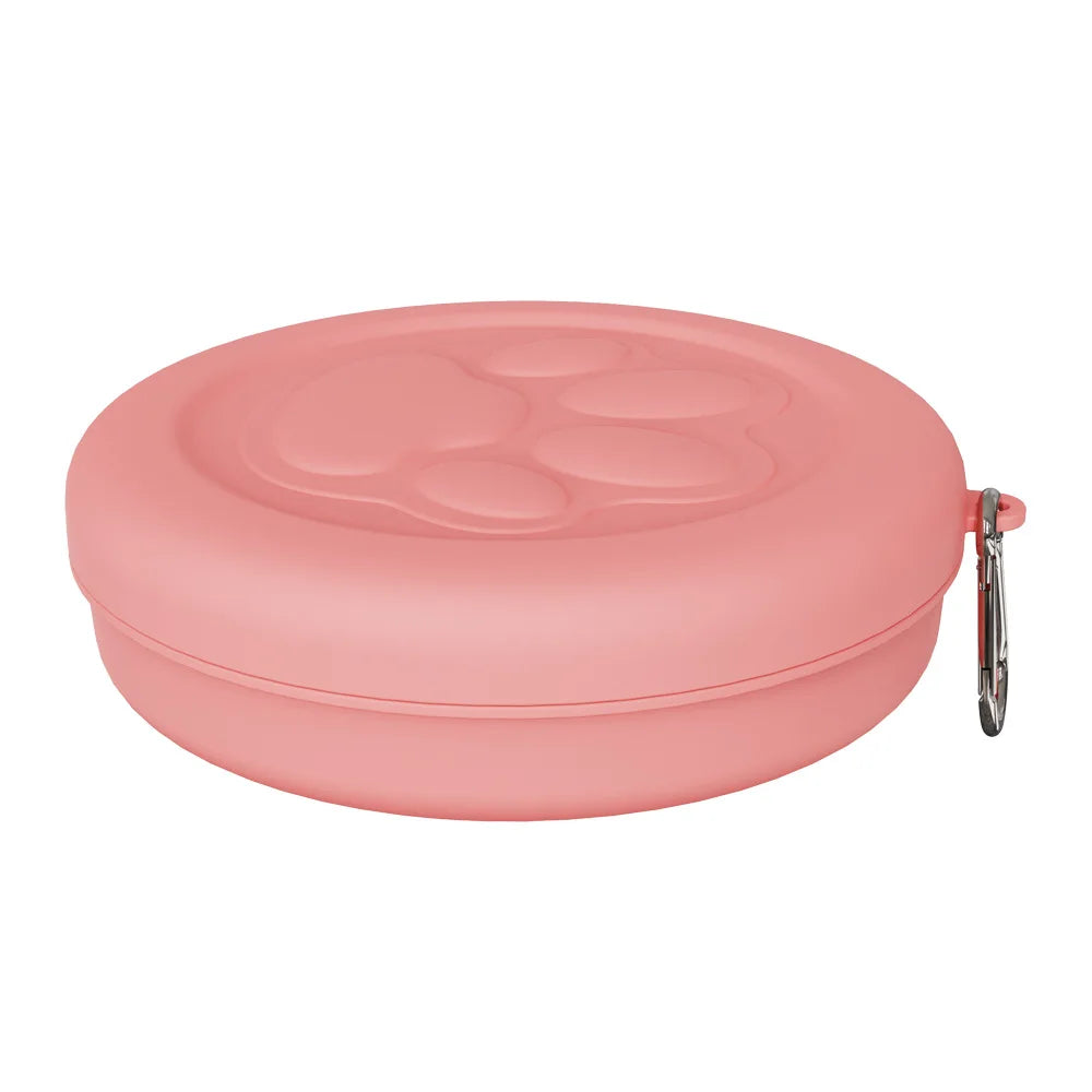 2-in-1 Travel Pet Bowl with Treat Compartment — Portable Dog Food & Water Dish