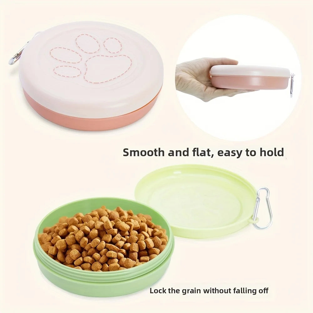 Portable Pet Travel Bowl & Snack Box — Multifunctional Outdoor Food & Water Dish