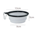 2-in-1 Foldable Pet Bowl & Frisbee — Collapsible Travel Water Bowl with Hook