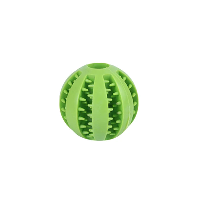Rubber Snack Chew Ball for Dogs — Dental Cleaning Toy, 5/6/7cm