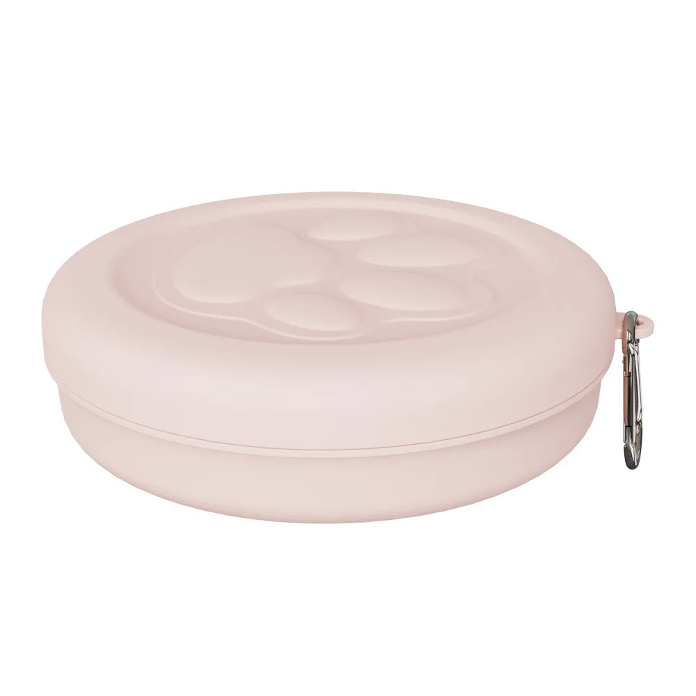 2-in-1 Travel Pet Bowl with Treat Compartment — Portable Dog Food & Water Dish