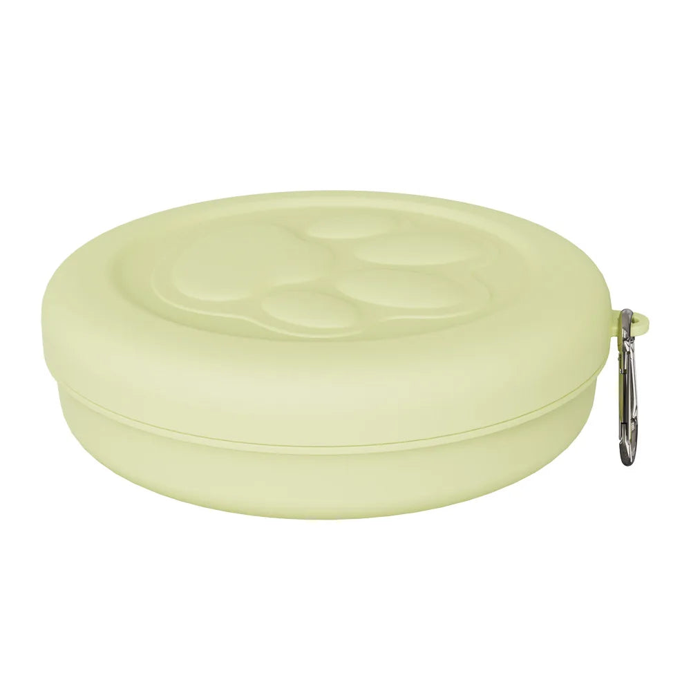 2-in-1 Travel Pet Bowl with Treat Compartment — Portable Dog Food & Water Dish