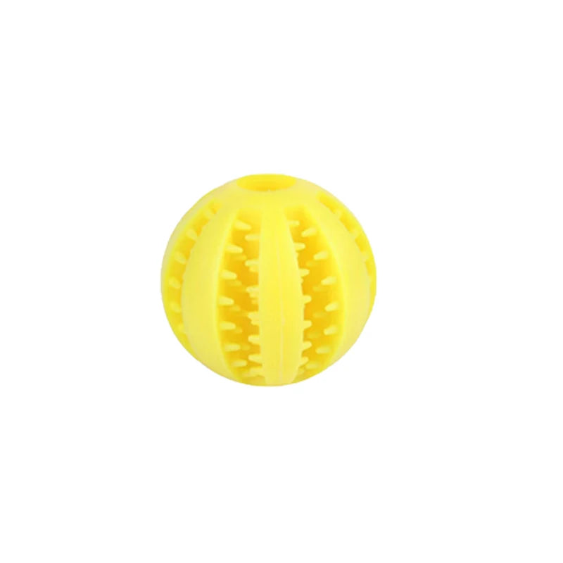 Rubber Snack Chew Ball for Dogs — Dental Cleaning Toy, 5/6/7cm