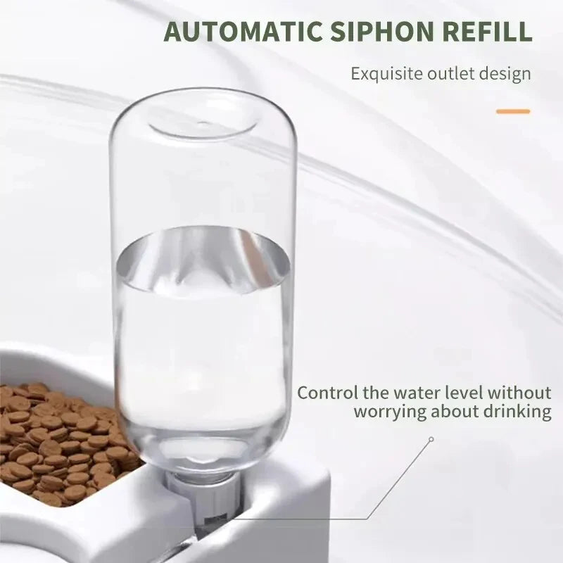 Dual-Use Automatic Pet Bowl — Moisture-Proof Food & Water Feeder for Dogs & Cats