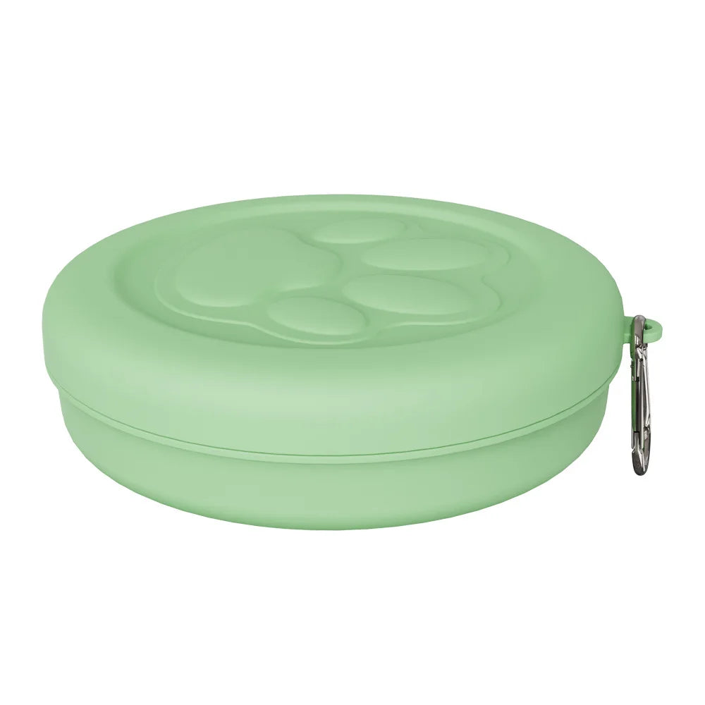2-in-1 Travel Pet Bowl with Treat Compartment — Portable Dog Food & Water Dish