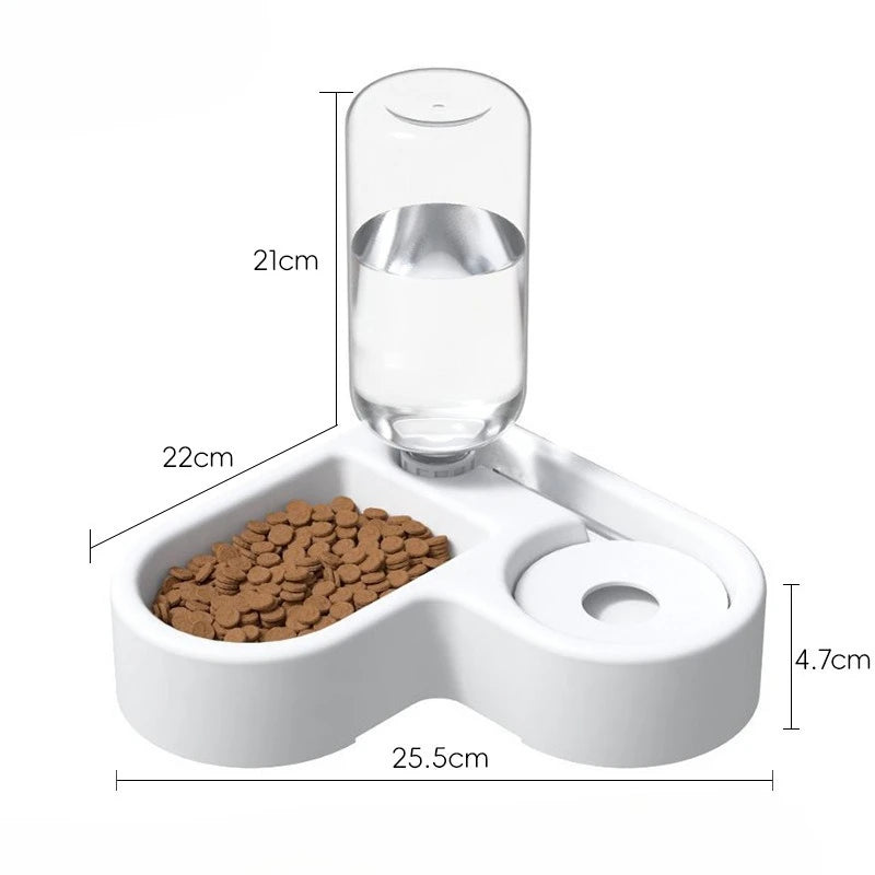 Dual-Use Automatic Pet Bowl — Moisture-Proof Food & Water Feeder for Dogs & Cats