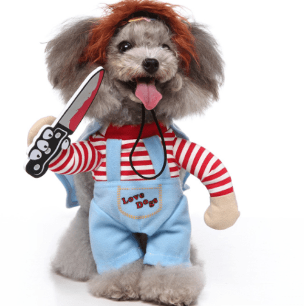 Funny Cosplay Dog Costume Set — 3-Piece Halloween & Christmas Pet Outfit