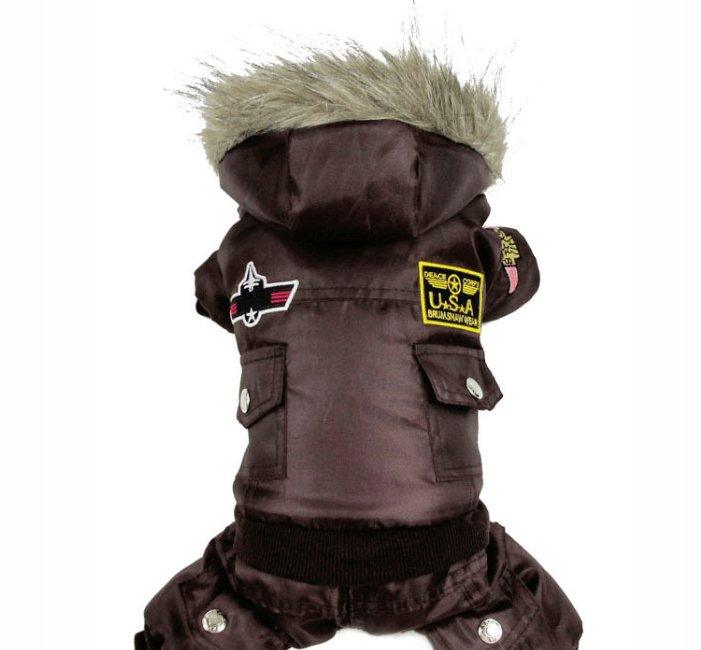 Air Force Inspired Dog Coat — Four-Legged Autumn & Winter Pet Suit
