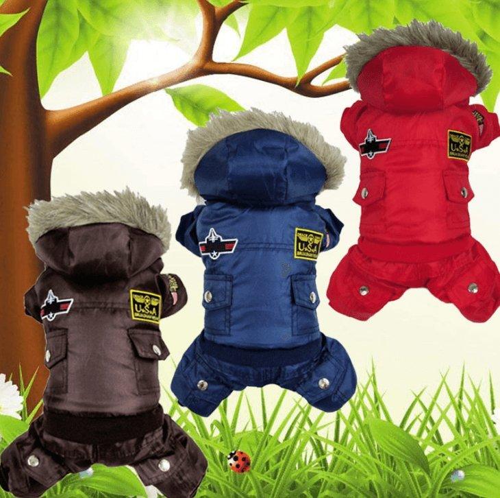Air Force Inspired Dog Coat — Four-Legged Autumn & Winter Pet Suit