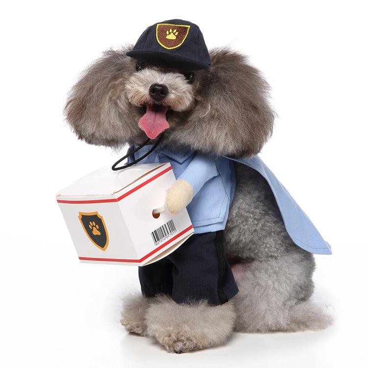 Funny Cosplay Dog Costume Set — 3-Piece Halloween & Christmas Pet Outfit