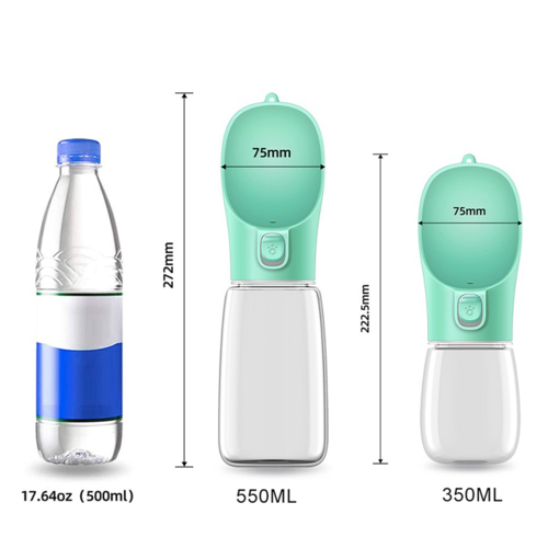 Outdoor Pet Water Bottle & Feeder — Portable Travel Dispenser for Dogs & Cats