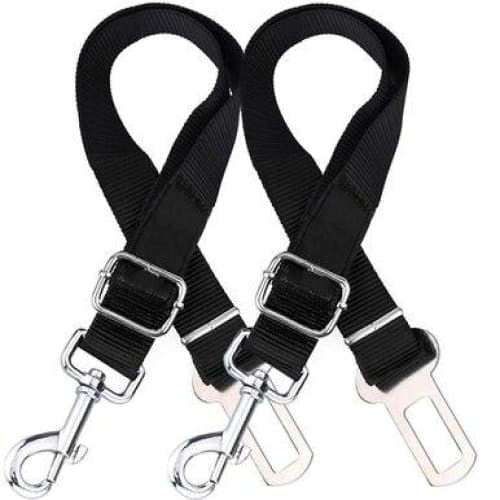 Dog Car Seatbelt Connector — Adjustable 2-Pack Safety Tether for All Vehicles