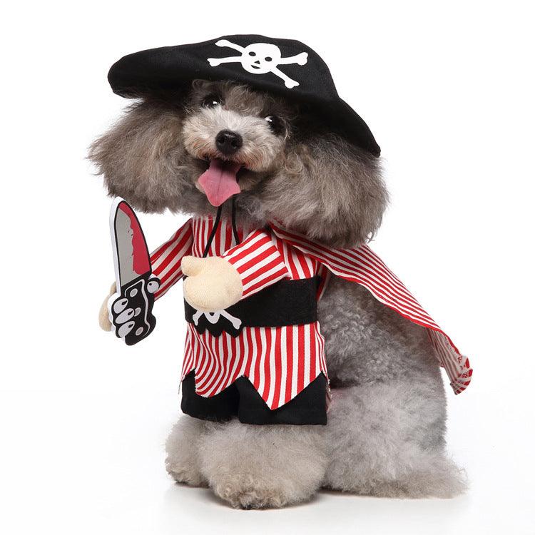 Funny Cosplay Dog Costume Set — 3-Piece Halloween & Christmas Pet Outfit