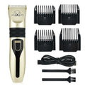 Professional Pet Hair Clipper Set — USB Rechargeable Electric Dog Grooming Trimmer