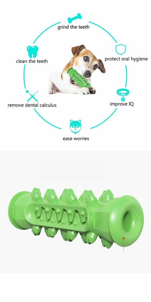 Dog Dental Chewing Toy — Rubber Tooth Cleaning Chew for All Breeds
