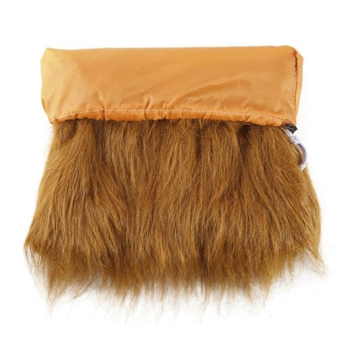 Lion Mane Dog Wig — Faux Fur Halloween & Costume Party Pet Wig