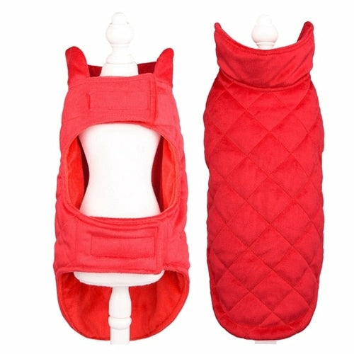 Dog Winter Warm Vest — Soft Fleece & Cotton Pet Jacket for Fall & Winter